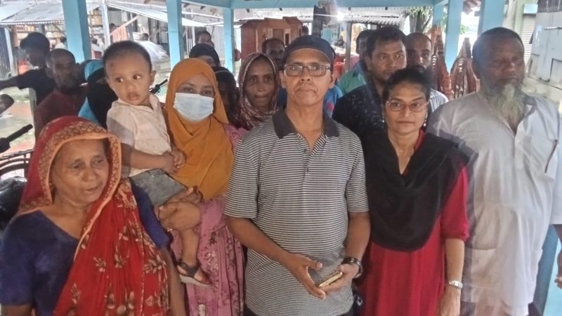 সাতলায় ষড়যন্ত্র মূলক অগ্নিসংযোগ ও অপপ্রচারের প্রতিবাদে সংবাদ সম্মেলন